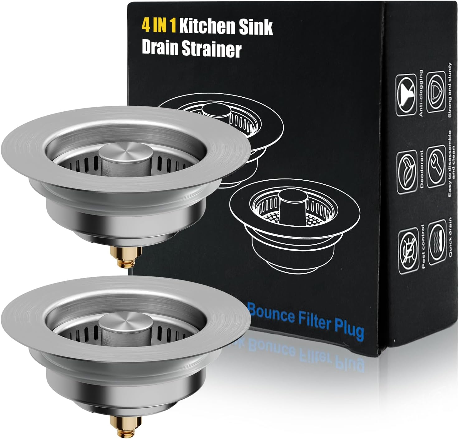 Sink Drain Strainer - Kitchen Sink Drain Strainer, 4 in