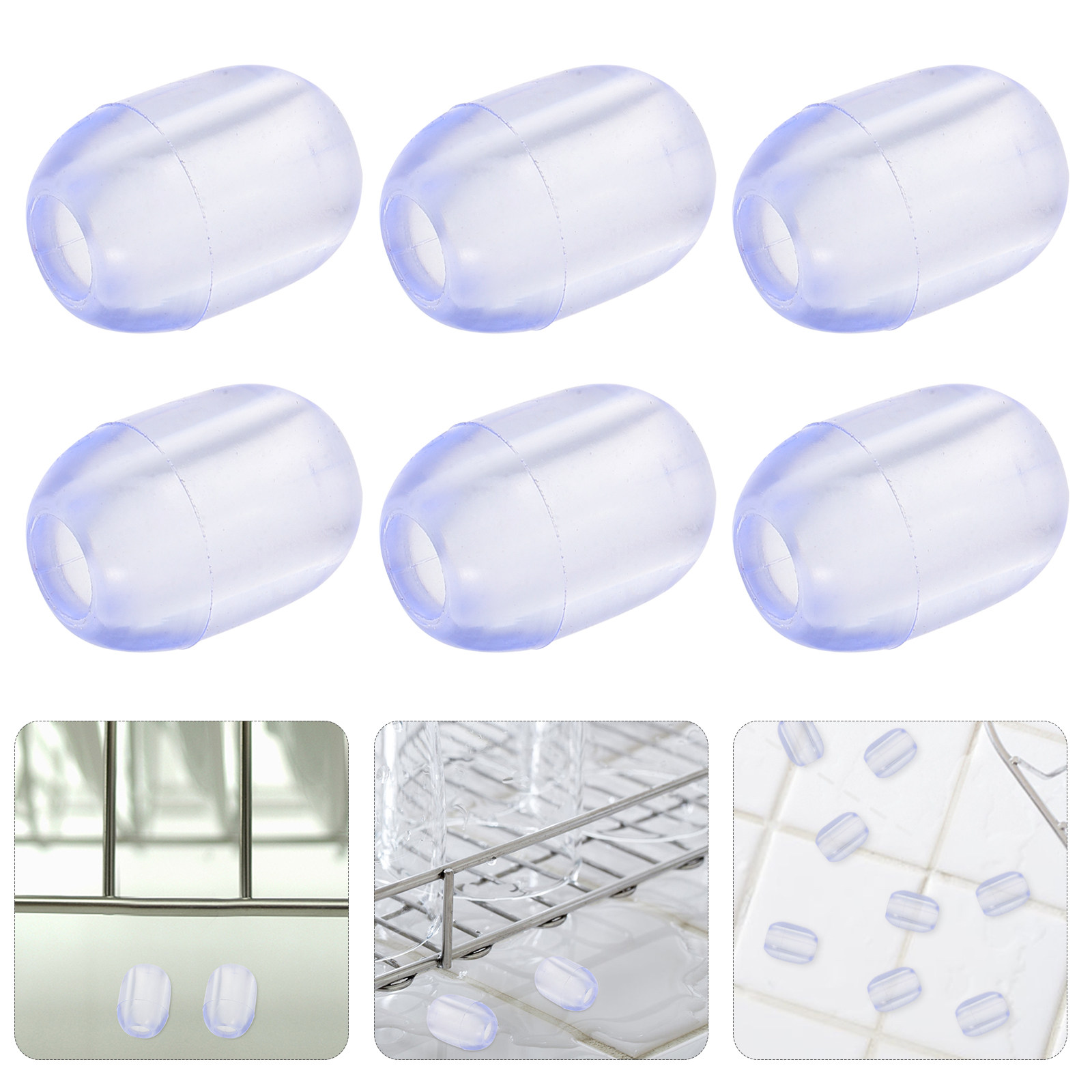 Sink Drain Strainer - 10Pcs Rubber Sink Rack Feet Protectors