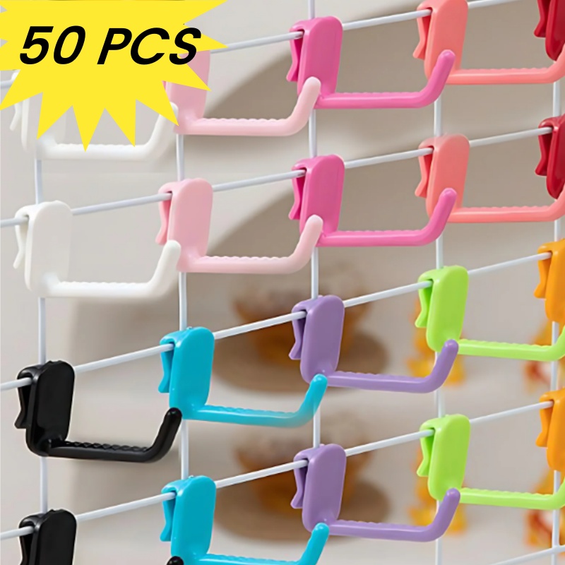 Wall Anchor Plastic - Mesh Panel Hook Plastic Multi-Purpose Supermarket