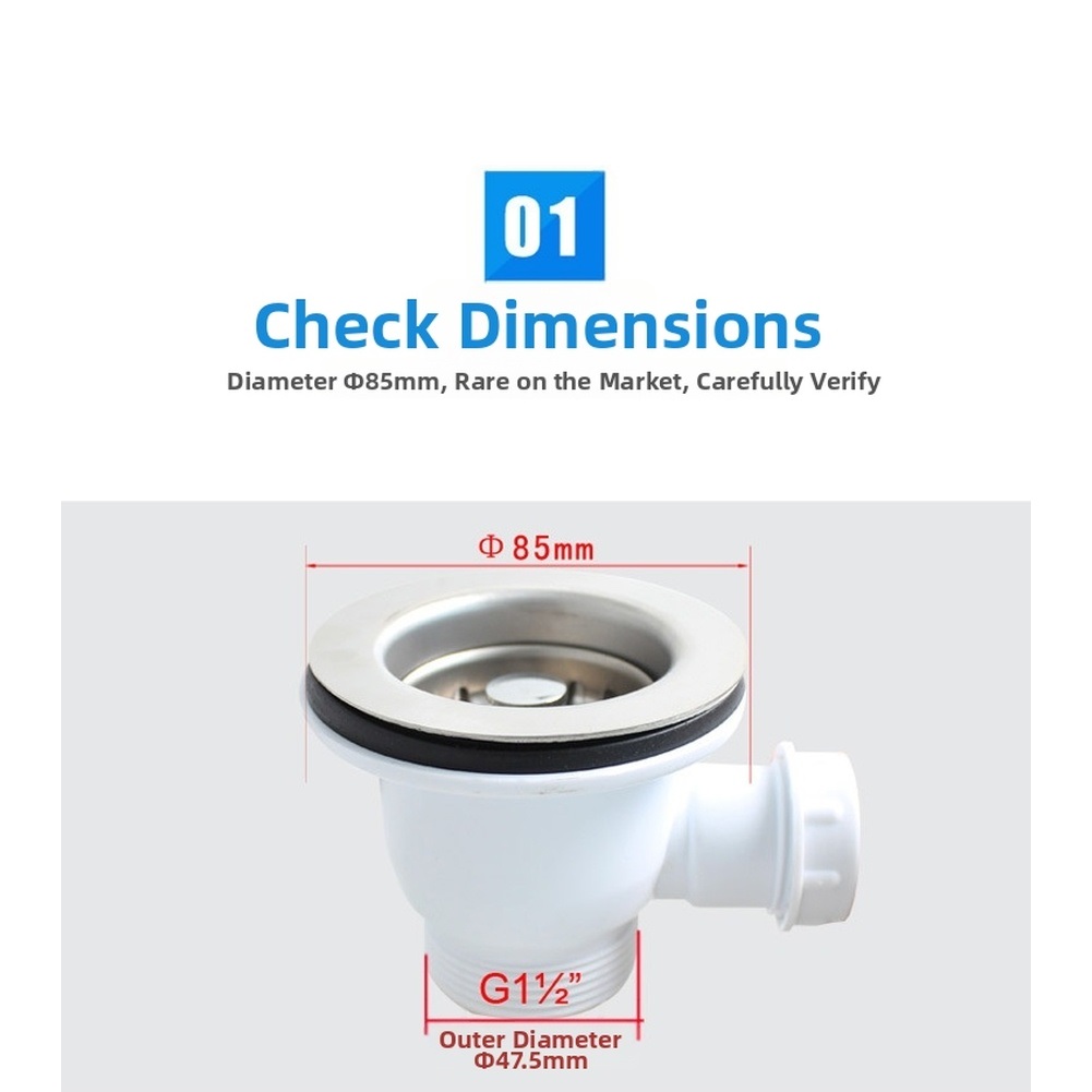 85mm Stainless Steel Kitchen S - Sink Drain Strainer recensie en prijs