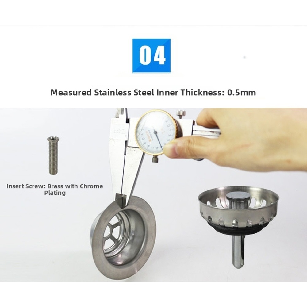 85mm Stainless Steel Kitchen S - Sink Drain Strainer recensie en prijs