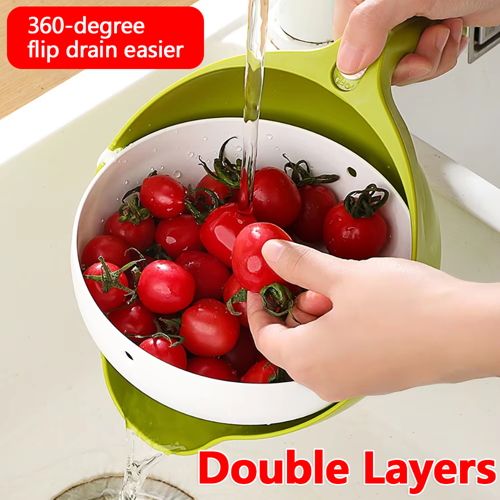 Double Drain Basket Kitchen Si - Sink Drain Strainer recensie en prijs