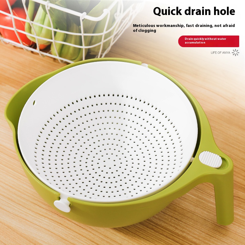 Double Drain Basket Kitchen Si - Sink Drain Strainer recensie en prijs