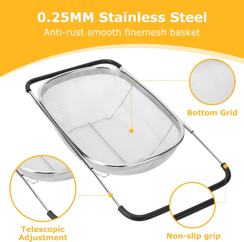 Over the Sink Colander Straine - Sink Drain Strainer recensie en prijs