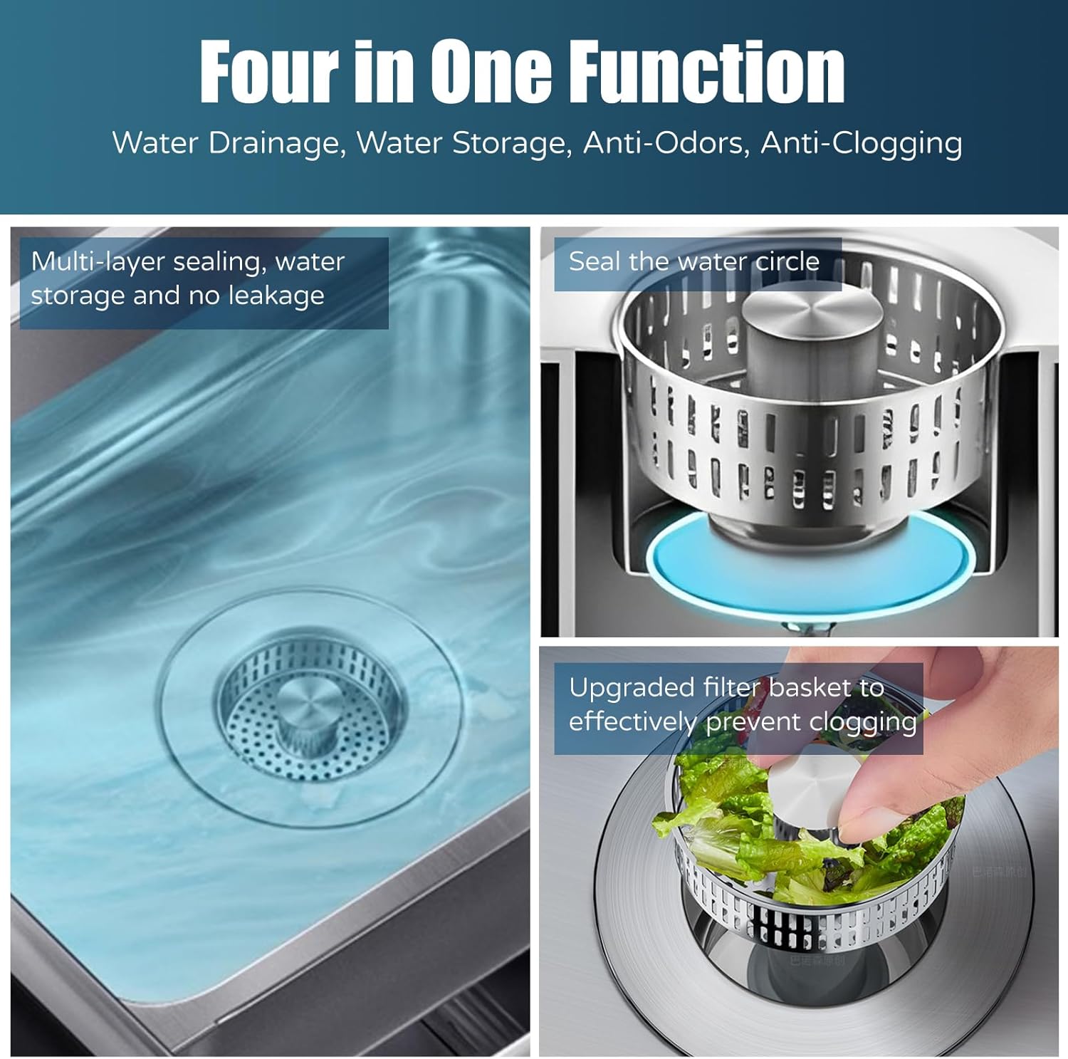 Kitchen Sink Drain Strainer, 4 - Sink Drain Strainer recensie en prijs
