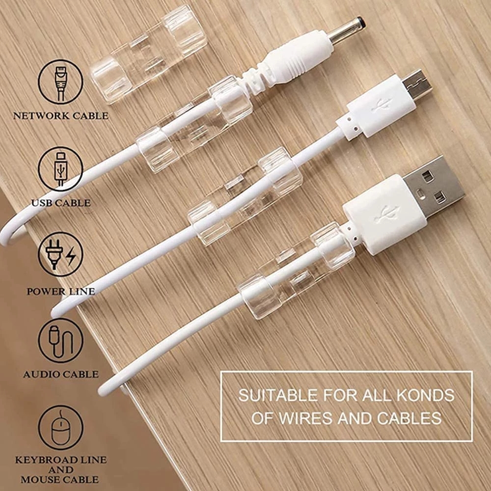 40PCS Cable Organizer Clips Ca - Wall Anchor Plastic recensie en prijs