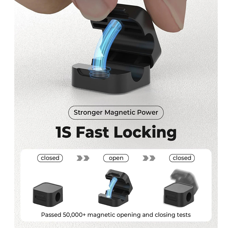 ​Magnetic Cable Clips Adjustab - Wall Anchor Plastic recensie en prijs