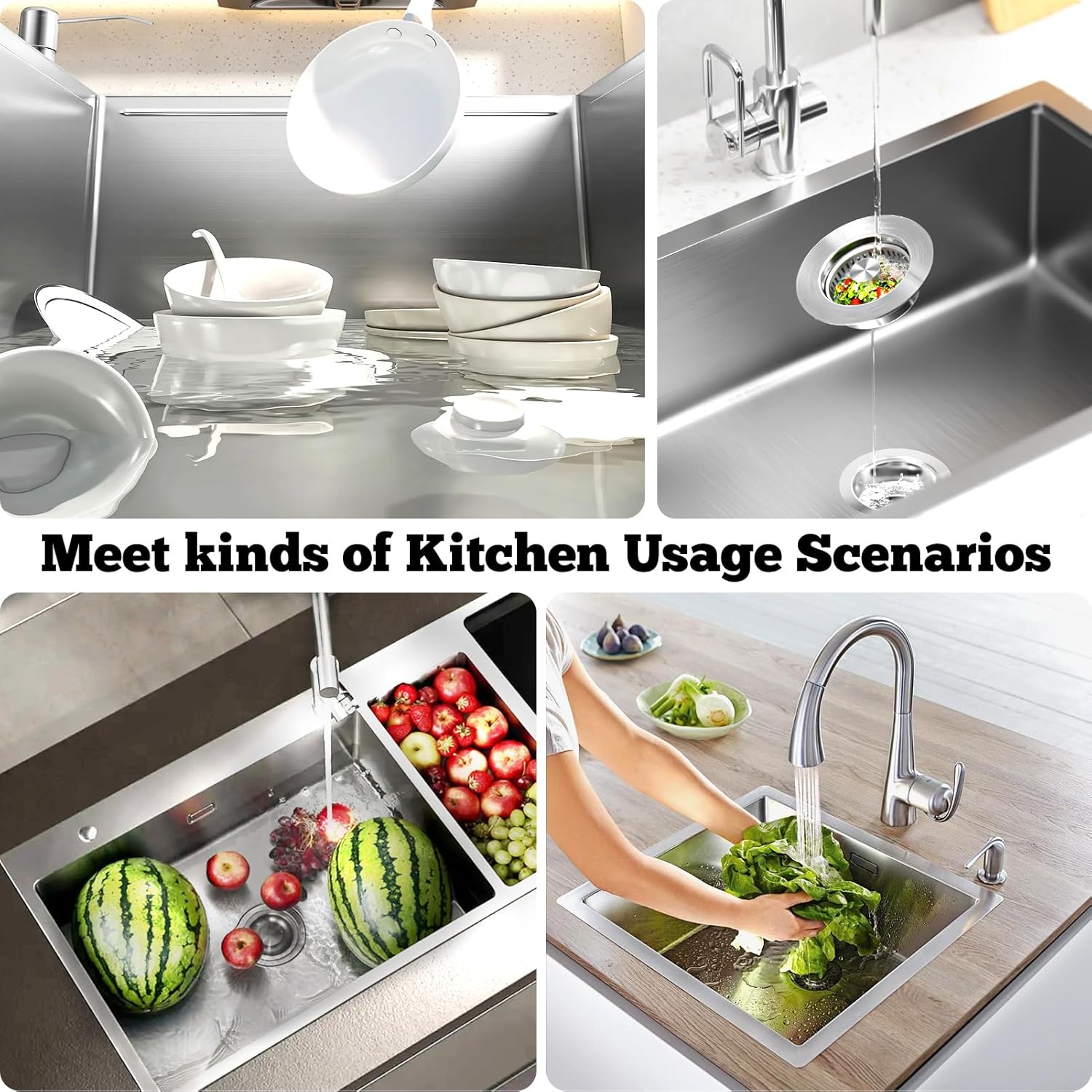 Upgraded 3 in 1 Kitchen Sink D - Sink Drain Strainer recensie en prijs